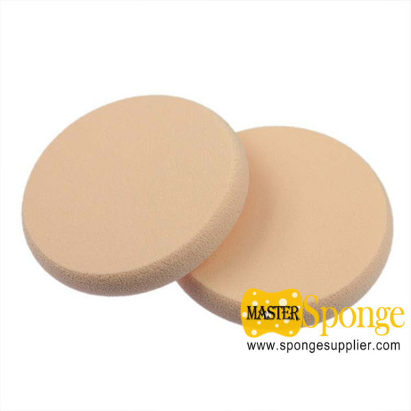 NBR SBR Round shape edging Wet and Dry dual-use Powder Puff Sponge