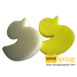 personalizado baño de esponja especiales en forma de pato esponja juguete